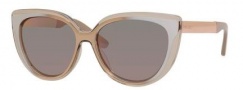 Jimmy Choo Cindy/S Sunglasses Sunglasses - 01RX Transparent Dove Gray (0J gray rose gold lens)