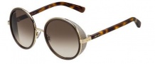 Jimmy Choo Andie/S Sunglasses Sunglasses - 0J7G Rose Gold / Brown (JD brown gradient lens)