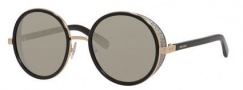 Jimmy Choo Andie/S Sunglasses Sunglasses - 0J7Q Rose Gold / Shiny Black (M3 gray silver mirror lens)
