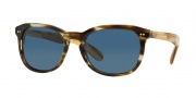 Burberry BE4214 Sunglasses Sunglasses - 355180 Brown Horn / Dark Blue