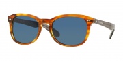 Burberry BE4214F Sunglasses Sunglasses - 355080 Amber Horn / Dark Blue