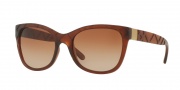 Burberry BE4219 Sunglasses Sunglasses - 358313 Matte Brown / Brown Gradient
