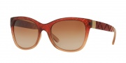 Burberry BE4219 Sunglasses Sunglasses - 358413 Matte Boredaux Gradient / Brown Gradient