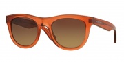 Burberry BE4195 Sunglasses Sunglasses - 35321P Matte Orange / Polarized Brown Gradient Pink