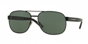 Burberry BE3083 Sunglasses Sunglasses - 10015U Black / Dark Green