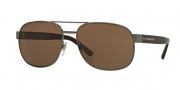 Burberry BE3083 Sunglasses Sunglasses - 10085W Brushed Gunmetal / Dark Brown