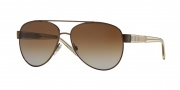 Burberry BE3084 Sunglasses Sunglasses - 1212T5 Brushed Brown / Polarized Brown Gradient