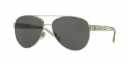 Burberry BE3084 Sunglasses Sunglasses - 116687 Brushed Silver / Grey