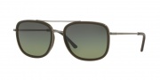 Burberry BE3085Q Sunglasses Sunglasses - 10083Y Brushed Gunmetal / Gradient Green
