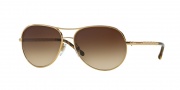 Burberry BE3082 Sunglasses Sunglasses - 121013 Gold / Brown Gradient