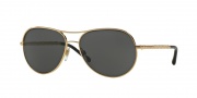 Burberry BE3082 Sunglasses Sunglasses - 121087 Gold / Grey