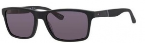 Tommy Hilfiger 1405/S Sunglasses Sunglasses - 0KUN Black Matte Black (P9 gray lens)
