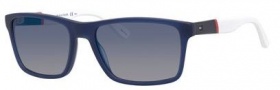 Tommy Hilfiger 1405/S Sunglasses Sunglasses - 0H1O Blue Red White (DK flash blue sky lens)
