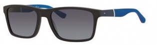 Tommy Hilfiger 1405/S Sunglasses Sunglasses - 0T9T Dark Brown Blue (HD gray gradient lens)