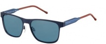 Tommy Hilfiger 1394/S Sunglasses Sunglasses - 0R19 Matte Blue (8F blue lens)