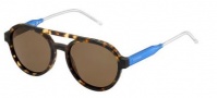 Tommy Hilfiger 1391/S Sunglasses Sunglasses - 0QRD Havana Blue (E9 brown lens)