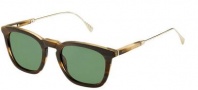 Tommy Hilfiger 1383/S Sunglasses Sunglasses - 0QET Horn Gold (DJ green lens)