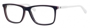 Tommy Hilfiger 1317 Eyeglasses Eyeglasses - 0VMC Black Red White