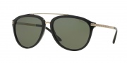 Versace VE4299 Sunglasses Sunglasses - GB1/9A Black / Polarized Green
