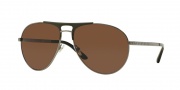 Versace VE2164 Sunglasses Sunglasses - 100173 Gunmetal/Matte Green / Brown