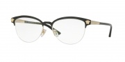 Versace VE1235 Eyeglasses Eyeglasses - 1371 Black / Pale Gold