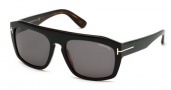 Tom Ford FT0470 Sunglasses Conrad Sunglasses - 05A Black / Smoke