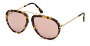 Tom Ford FT0452 Sunglasses Stacy Sunglasses - 53Z Blonde Havana / Gradient