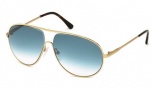 Tom Ford FT0450 Sunglasses Cliff Sunglasses - 28P Shiny Rose Gold / Gradient Green