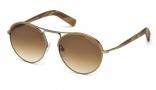 Tom Ford FT0449 Sunglasses Jessie Sunglasses - 33F Gold / Gradient Brown