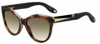 Givenchy 7009/S Sunglasses Sunglasses - 0QON Havana Black (CC brown gradient lens)