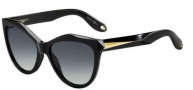 Givenchy 7009/S Sunglasses Sunglasses - 0QOL Shiny Black (HD gray gradient lens)