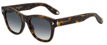 Givenchy 7010/S Sunglasses Sunglasses - 0086 Dark Havana (9O dark gray gradient lens)