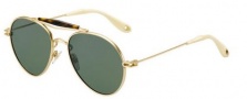 Givenchy 7012/S Sunglasses Sunglasses - 0AOZ Semi Matte Gold (85 gray green lens)