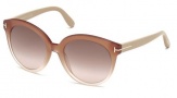 Tom Ford FT0429F Sunglasses Sunglasses - 74F Pink / Gradient Brown
