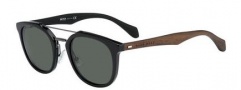 Hugo Boss 0777/S Sunglasses Sunglasses - 0RAJ Black Dark Brown (85 gray green lens)