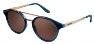 Carrera 123/S Sunglasses Sunglasses - 0VZZ Dark Blue Gold (CO red brown lens)