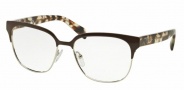 Prada PR 54SV Eyeglasses Eyeglasses - DHO1O1 Brown / Silver