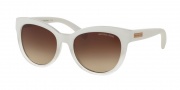 Michael Kors MK6035 Sunglasses Sunglasses - 312613 White Clear Gradient / Smoke Gradient