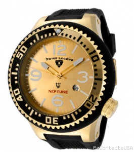 Swiss Legend Neptune Pilot Yellow IP Watch 21818 - Swiss Legend